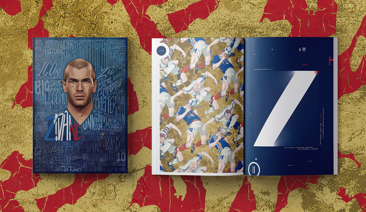 wallpaper pattern design  ILLUSTRATION  football Futbol france Zidane adidas predator FIFA World Cup