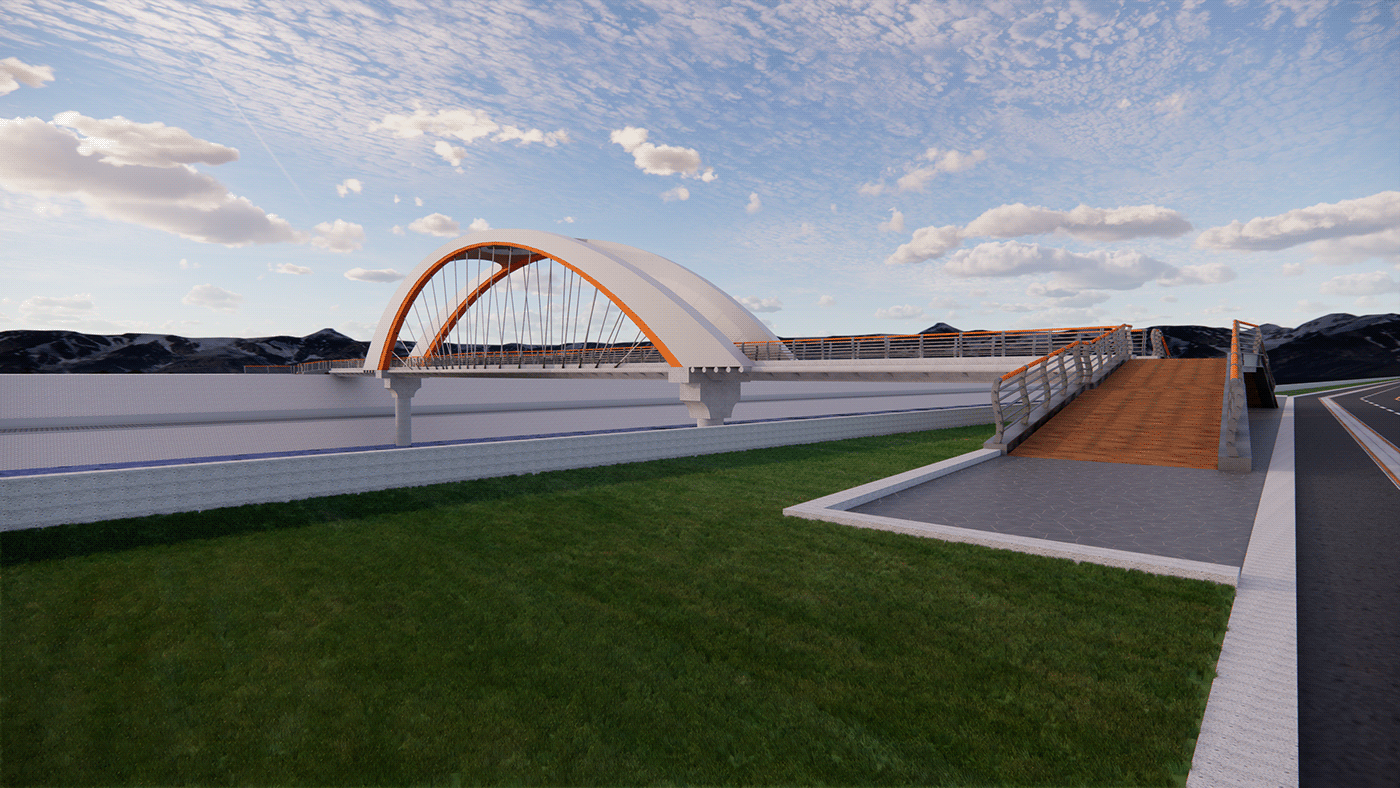 3d modeling architecture bridge SketchUP