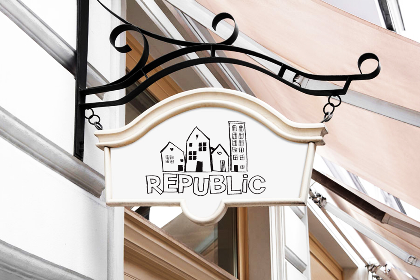 cafe coffee shop Republic branding 