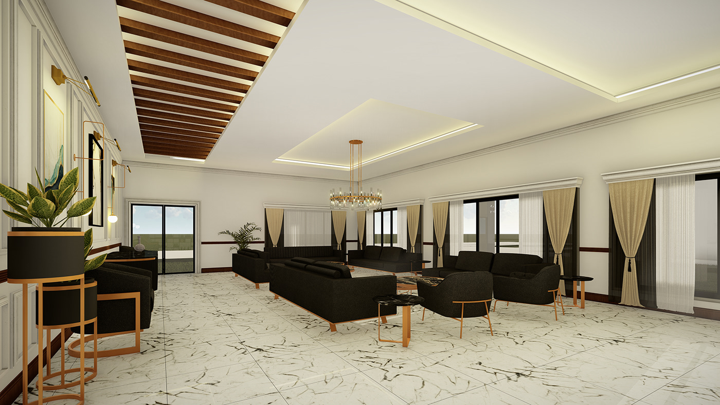 3D architecture Interior interior design  living room luxxury Render renovation table visualization