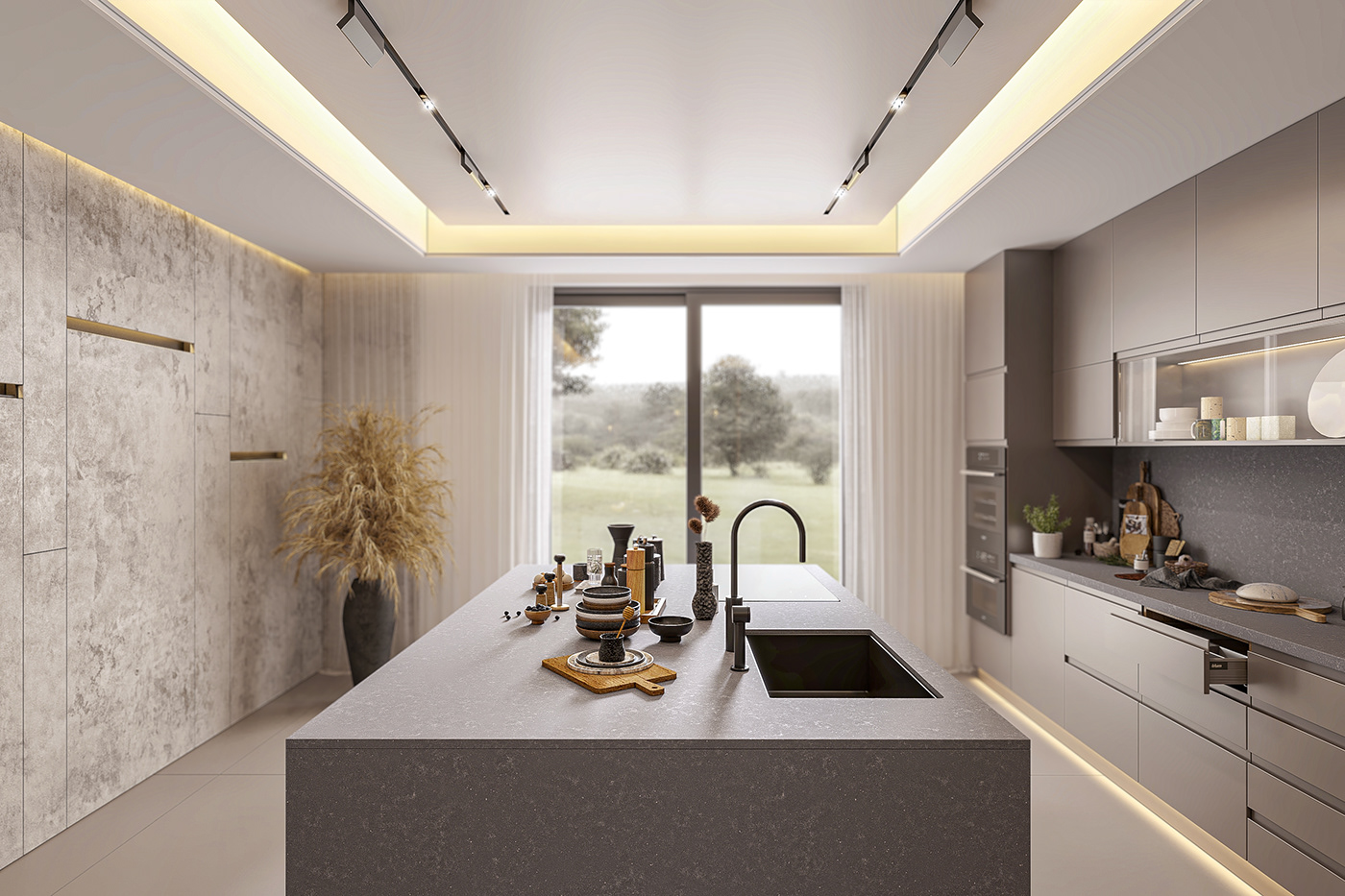modernliving luxuryliving 3ds max CoronaRender  Render interior design  germandesign minimalistdesign villaarchitecture ZenInteriors