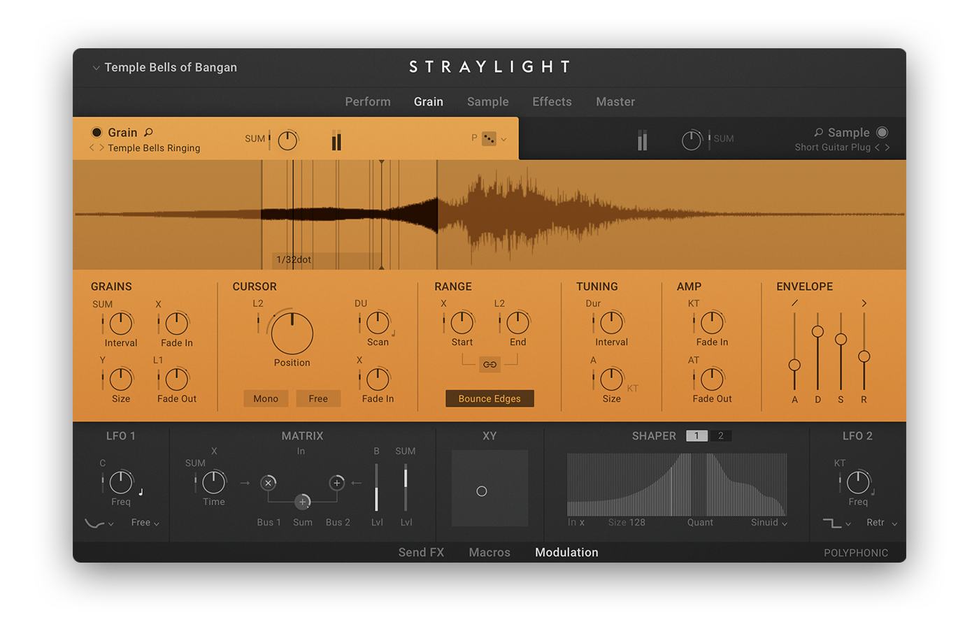 synthesizer UI interface design music software