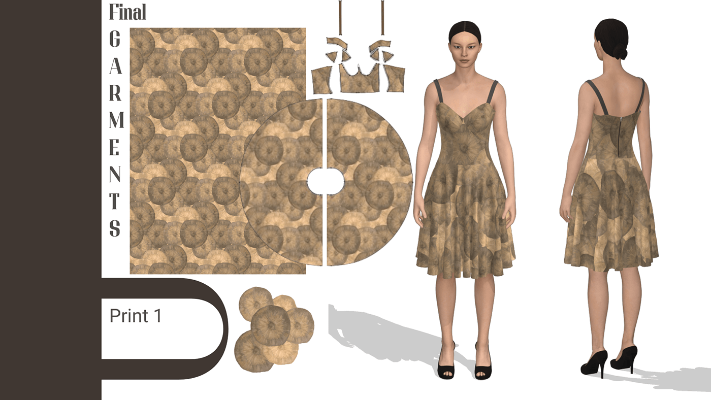 print design  textile textile design  garment NIFT fashion design CLO 3D