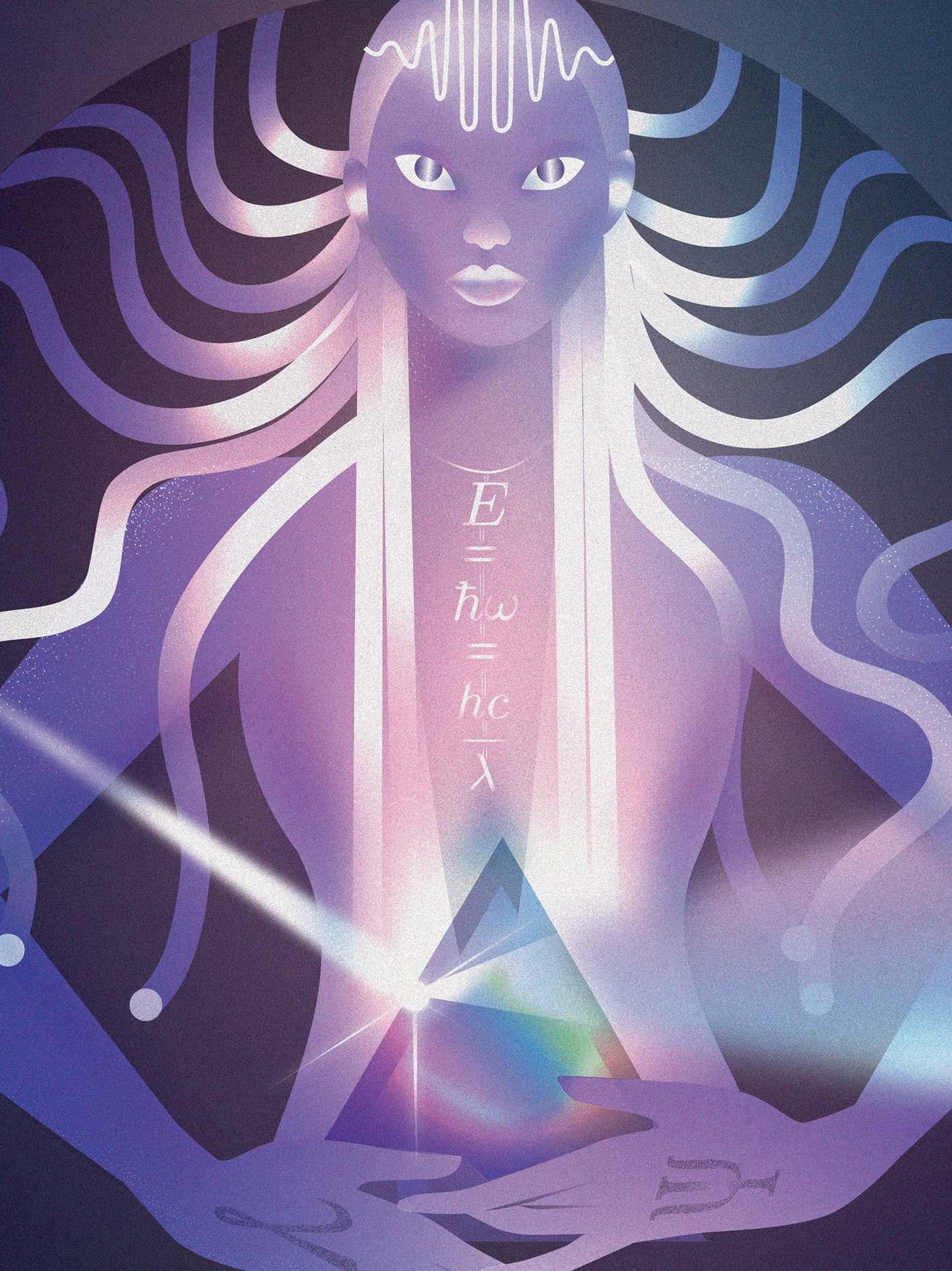 cover ILLUSTRATION  light photonics photon goddess elementi creature Princess magazine
