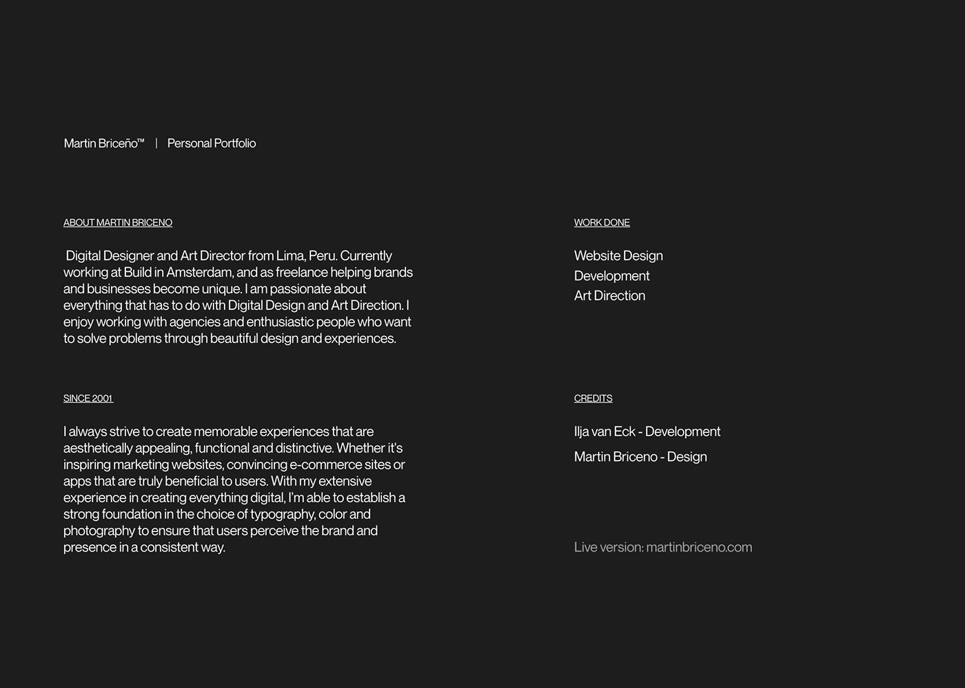 minimal minimalist portfolio Portfolio Design UI ux Webdesign Webflow Website website development