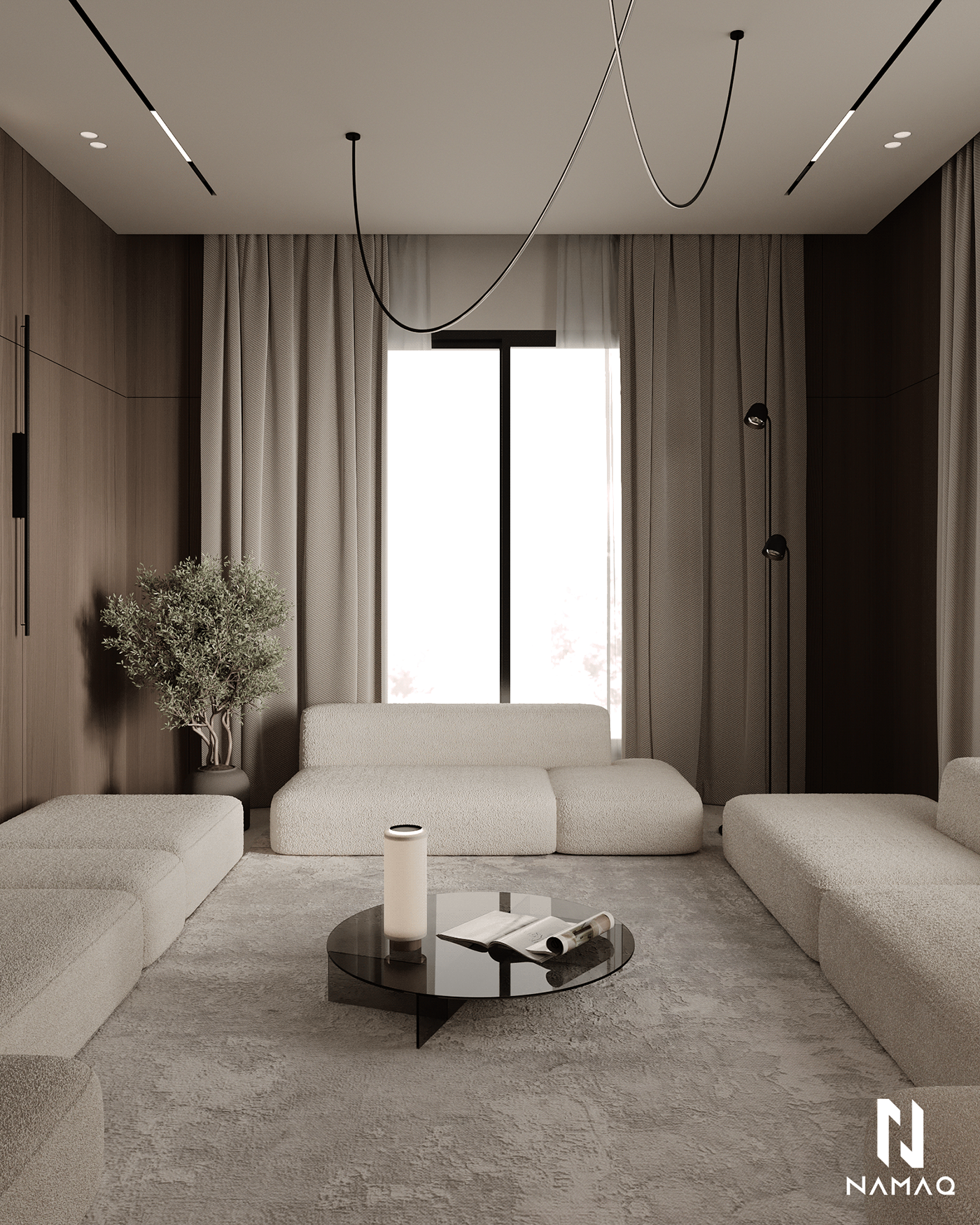3ds max Render visualization interior design  modern corona design living room Interior