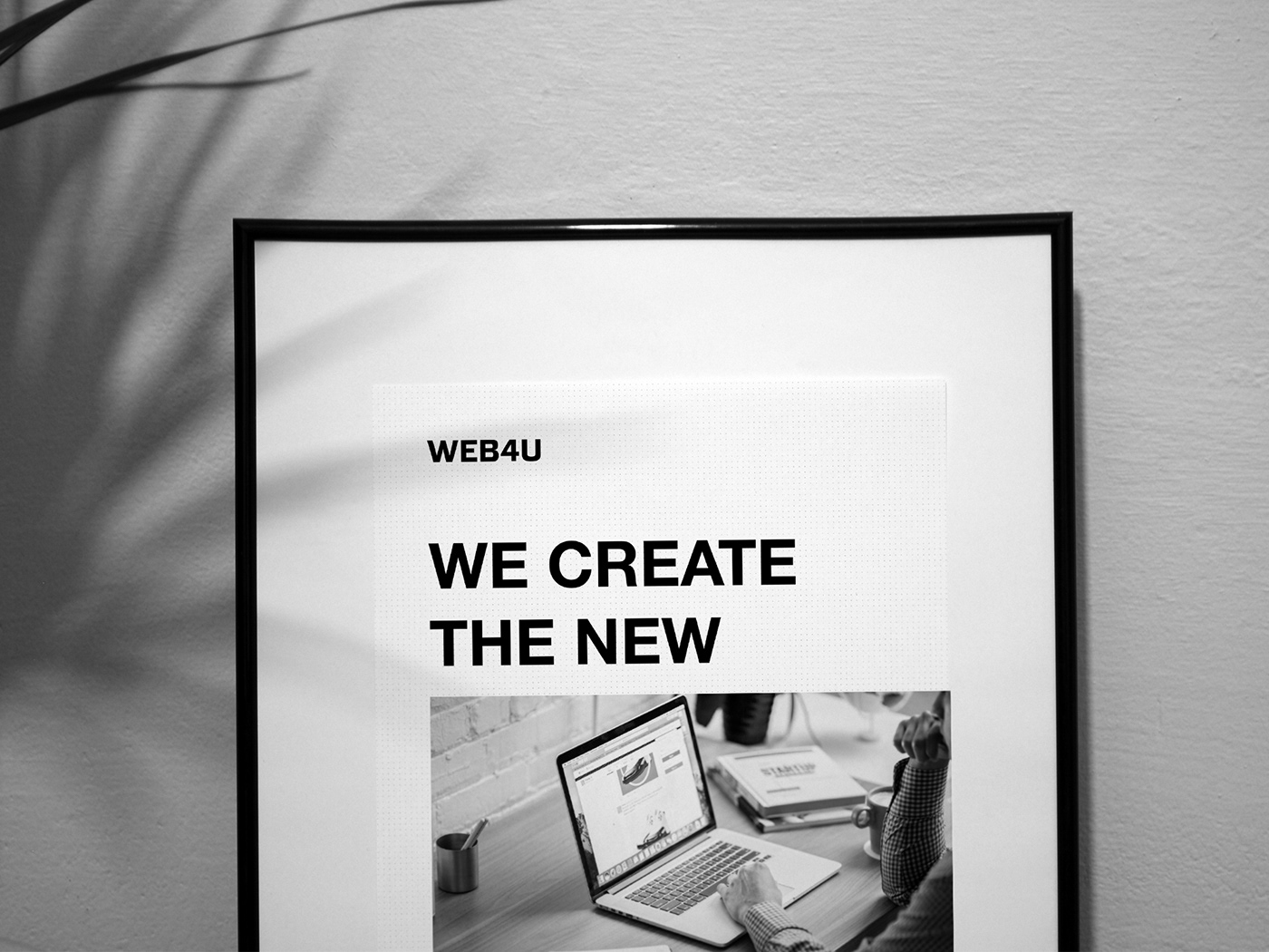 poster Web You design black White