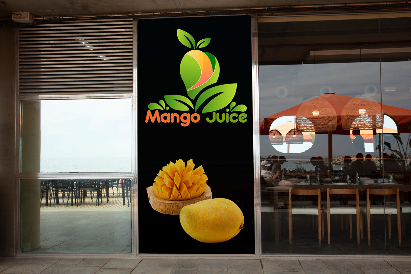 logo Logo Design branding  brand identity brand graphic design  Graphic Designer marketing   mango juice visual identity