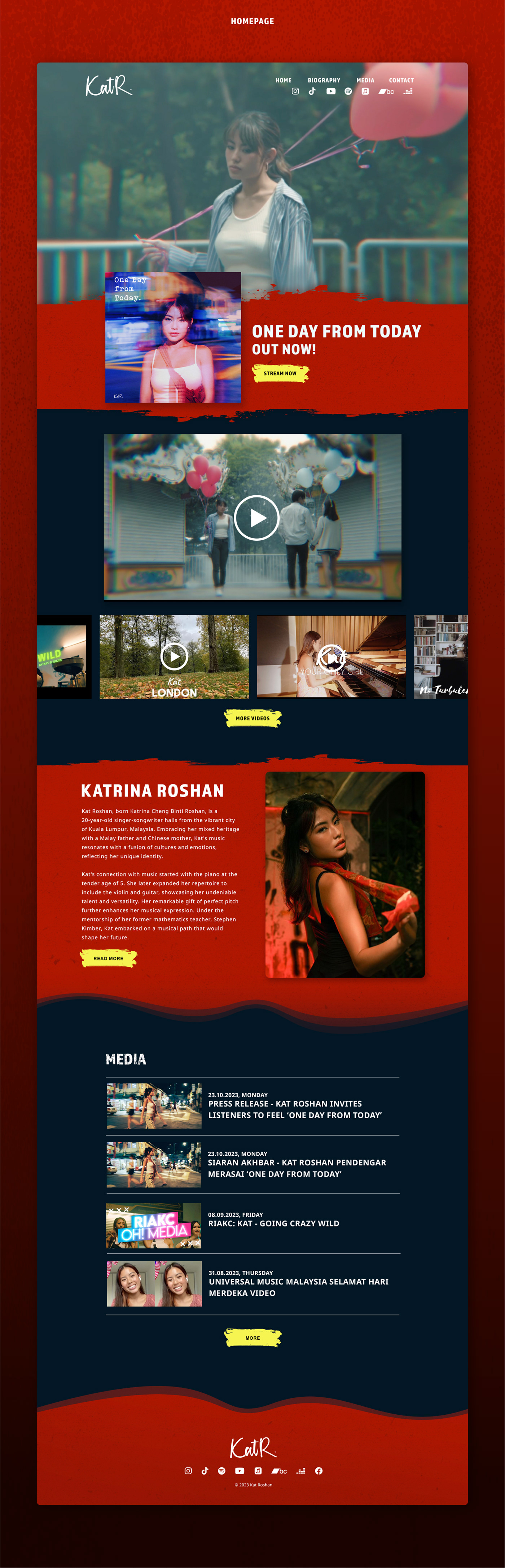 Kat Roshan Web Homepage