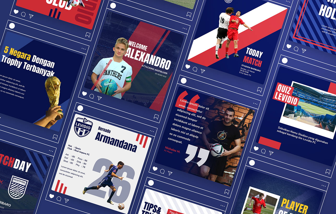 Instagram Post soccer Soccer Design Soccer Kit social media Social Media Design Social media post