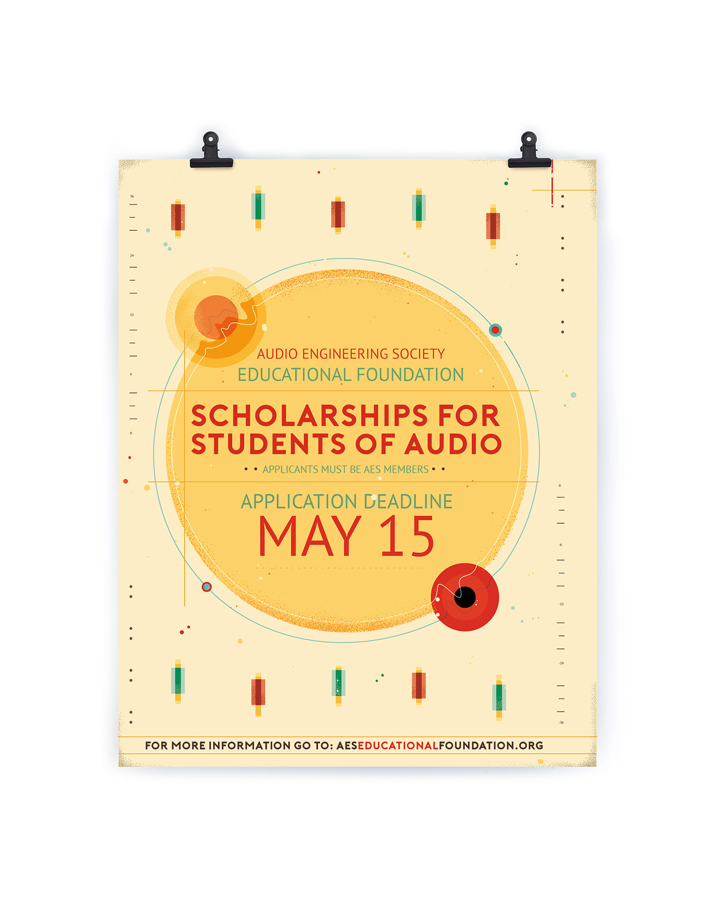 AES Audio Engineering Society Audio sound music undulating design graphic design  texture typography  