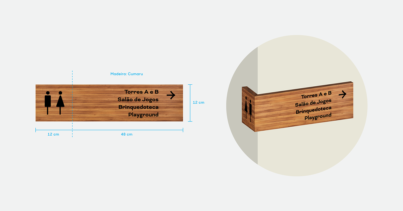 comunicação visual design environmental graphic sign Signage Sinalização wayfinding wooden