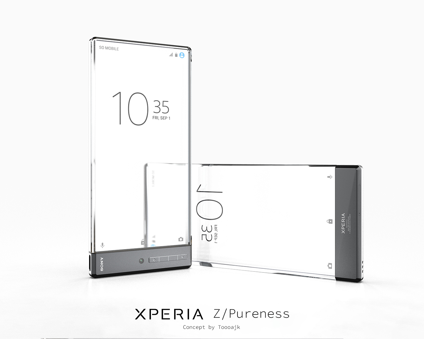 phone Sony xperia concept glass