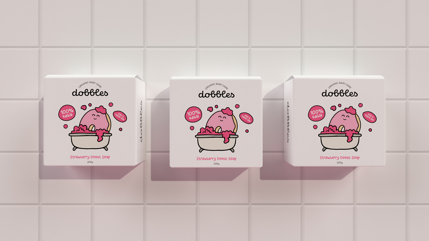 3D baby care brand identity design Fun kids Logo Design Logotype packaging design Playful
