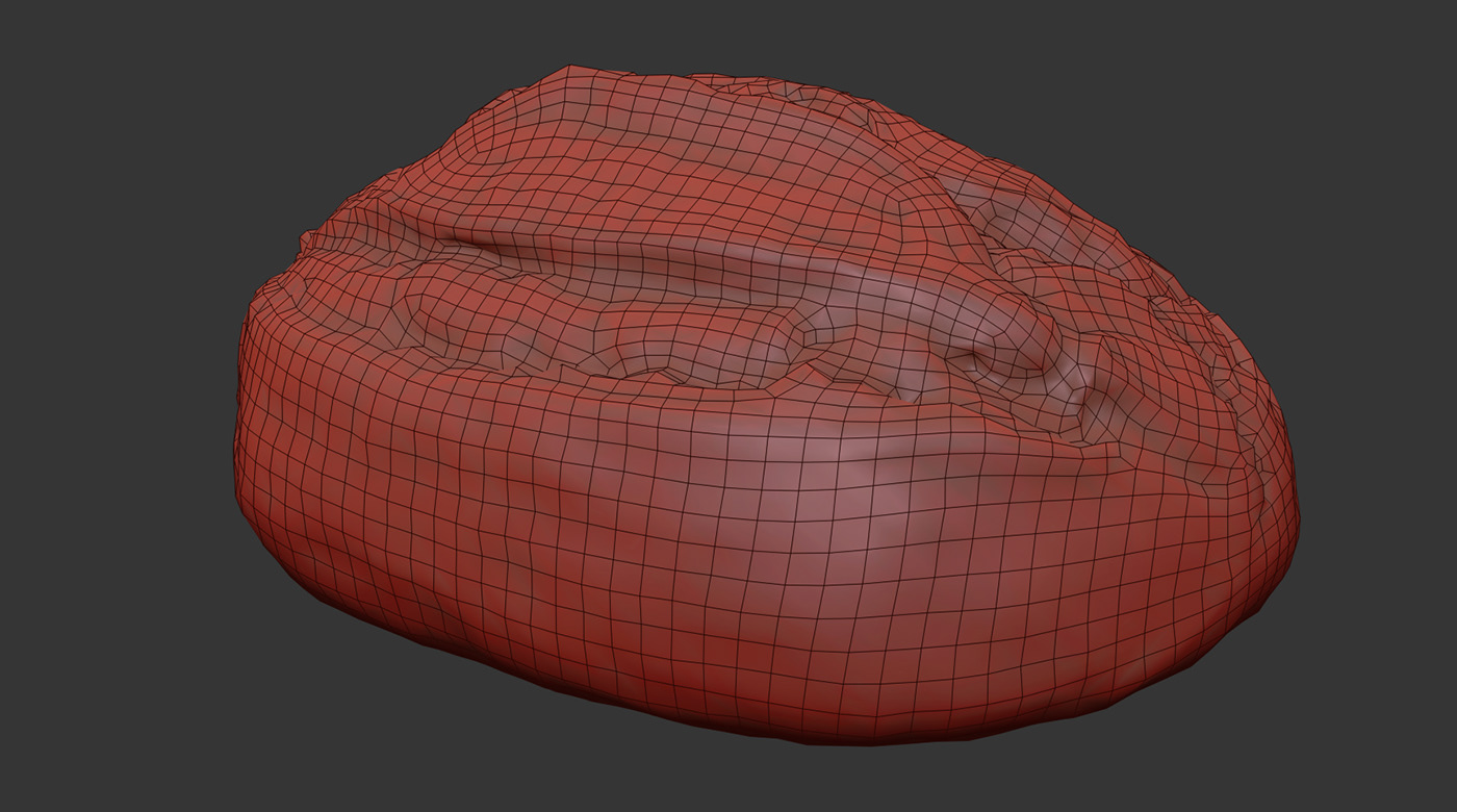 3D bread CGI levain Photogrammetry realistic scan