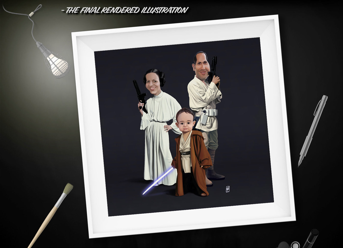 Star Wars Family Caricature on Behance