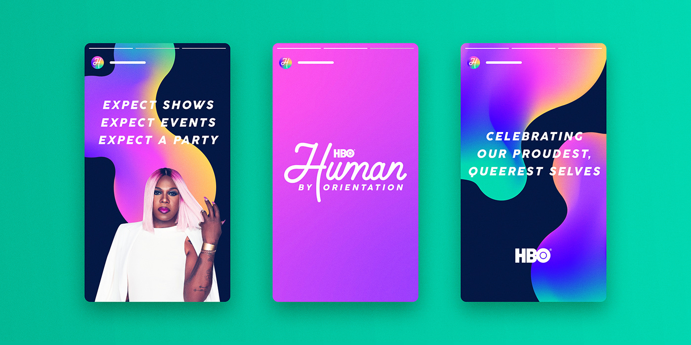 branding  campaign hbo LGBTQ LGBTQ+ queer tone of voice visual identity