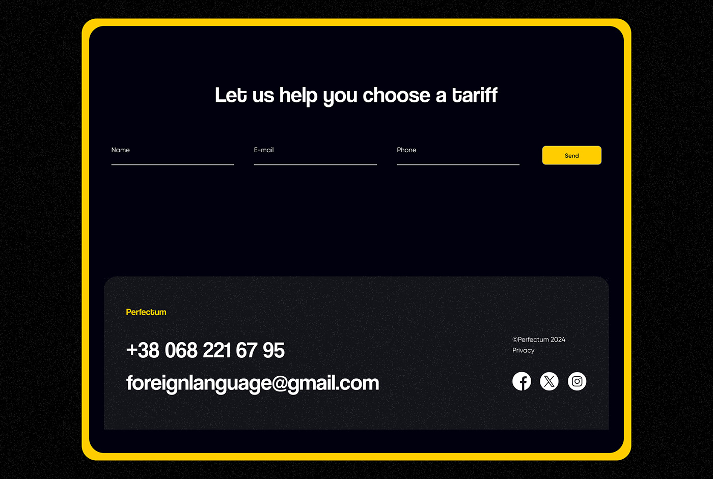 design landing page UI/UX Website Foreign Languages