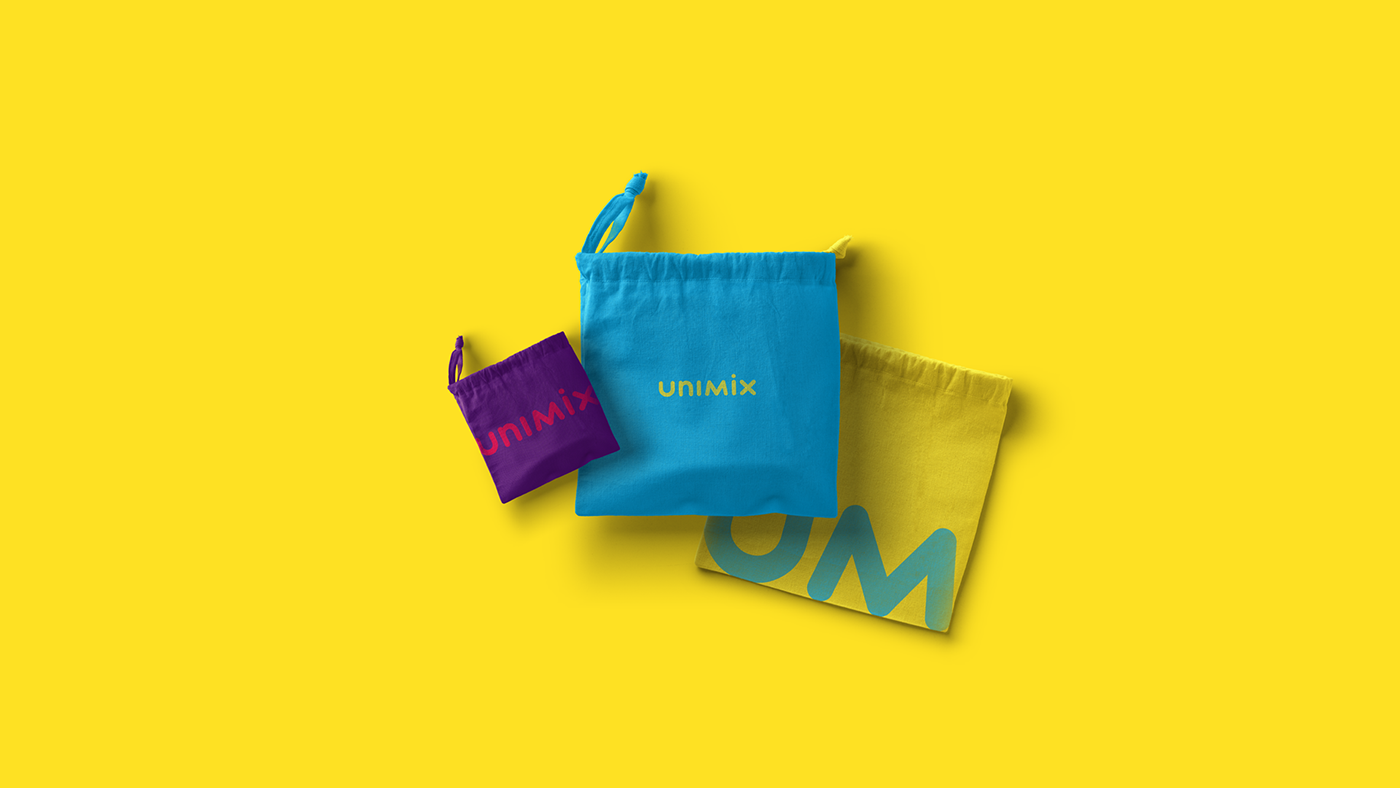 unimix Marketplace purple red magenta logo design branding  shop