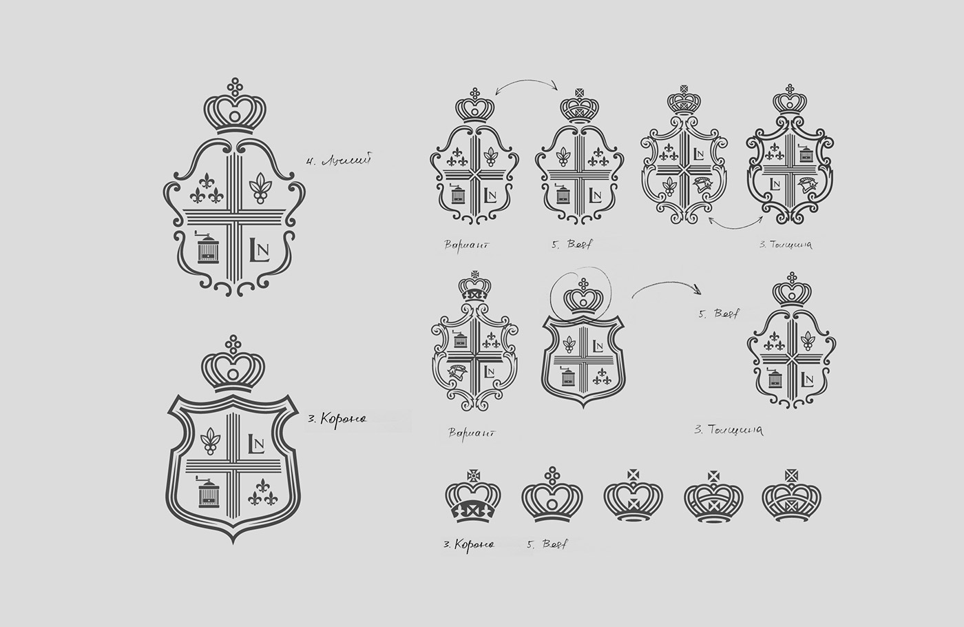 London Coffee cafe ukraine kiev identity logo development brand identity mark sign colour brandbook royal coat of arms heraldic