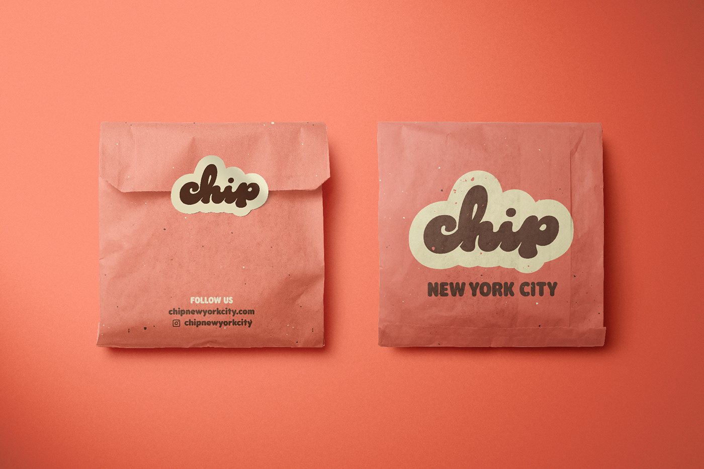 Brand Design Chip Cookies Chip NYC cookies Ewan Leckie ILLUSTRATION  my creative New York Logo Design logo