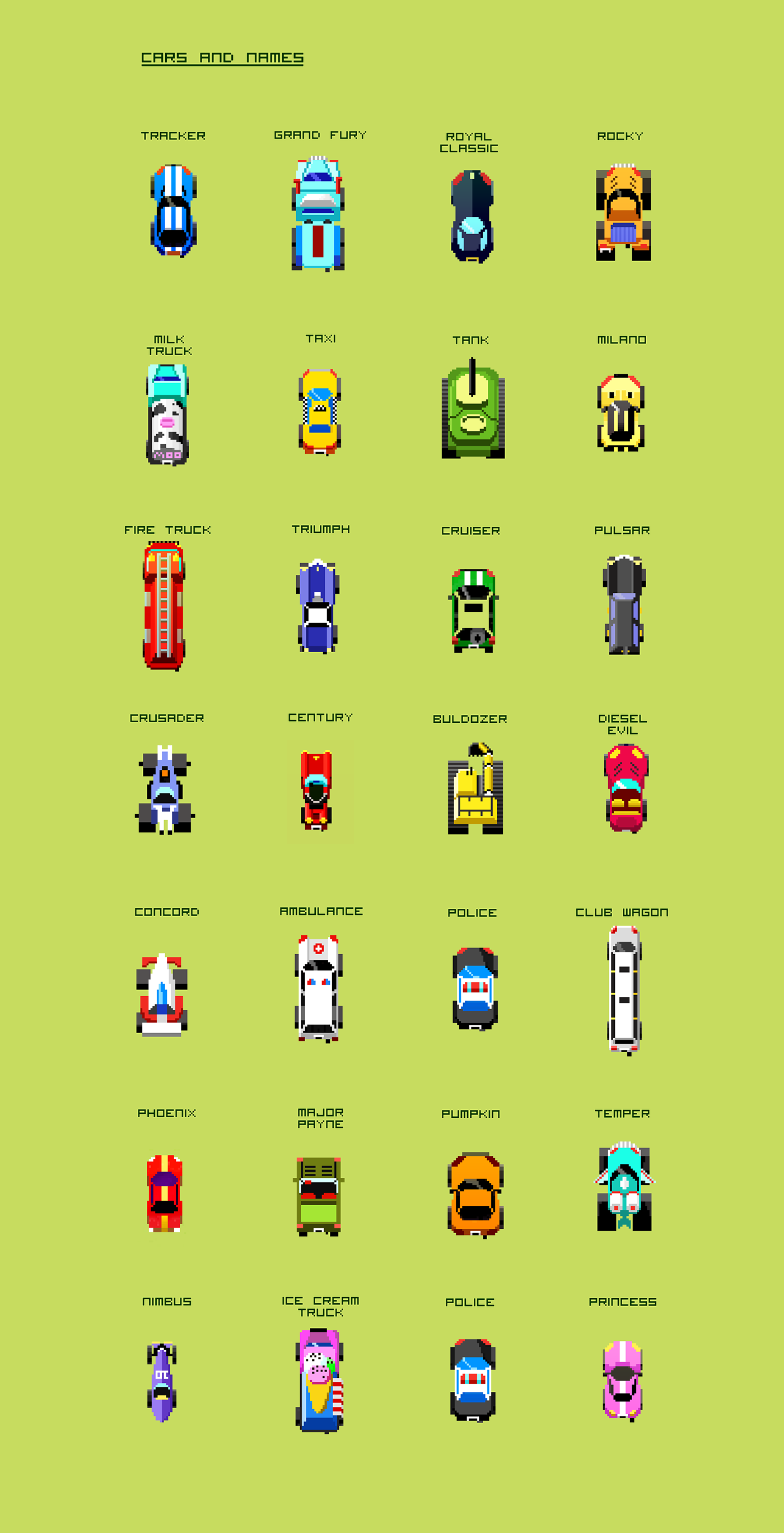 pixel car Racing game Pixel art 8 bit oldschool Isometric voxel 3D