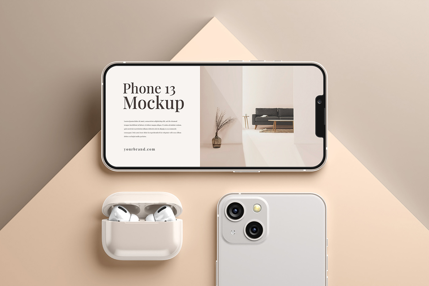app app design apple clay creator Device Mockup Display instagram ios iphone 13