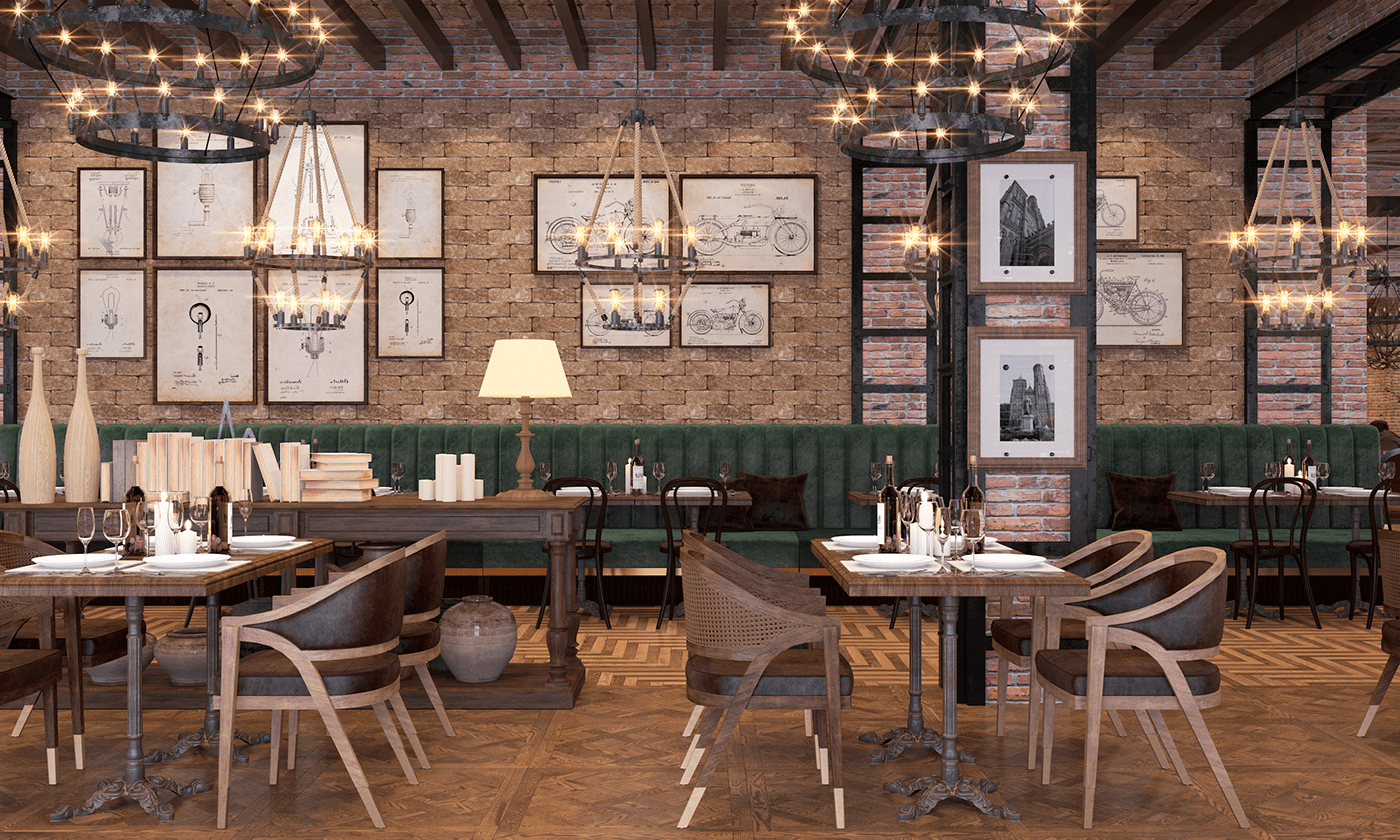 design interiordesign LOFT Project pub restaurant restaurantdesign