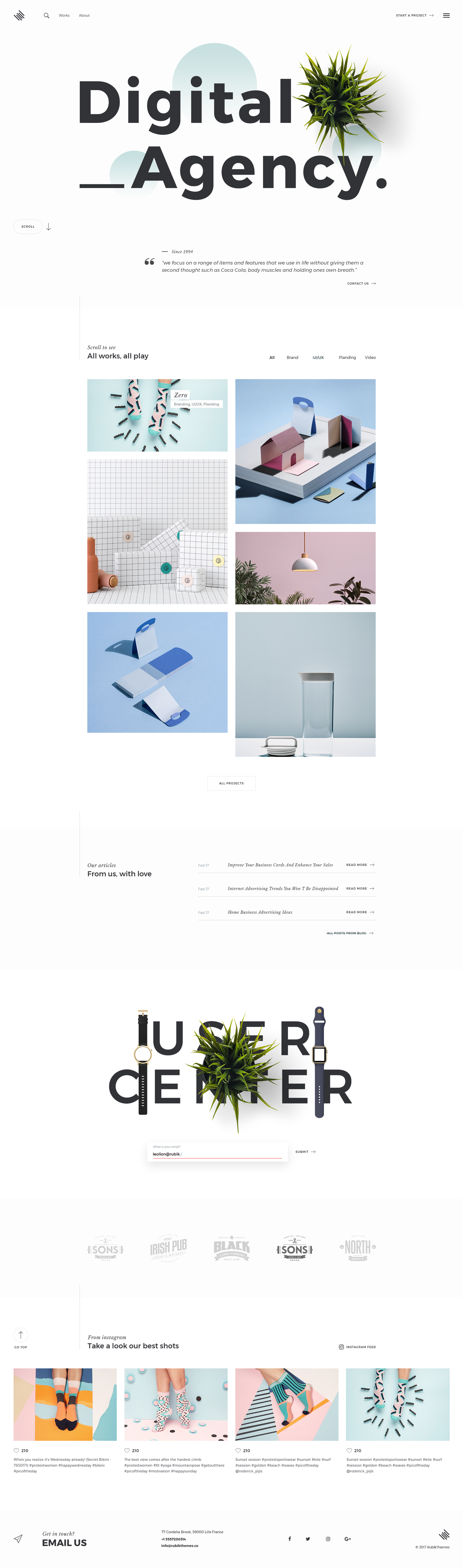 Minimalism minimalist ui design portfolio digital agency adobeawards