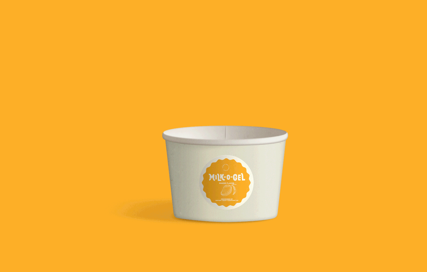 brand identity packaging design Fresh Milk pattern clean minimal Small Business Logo Design visual identity filipino