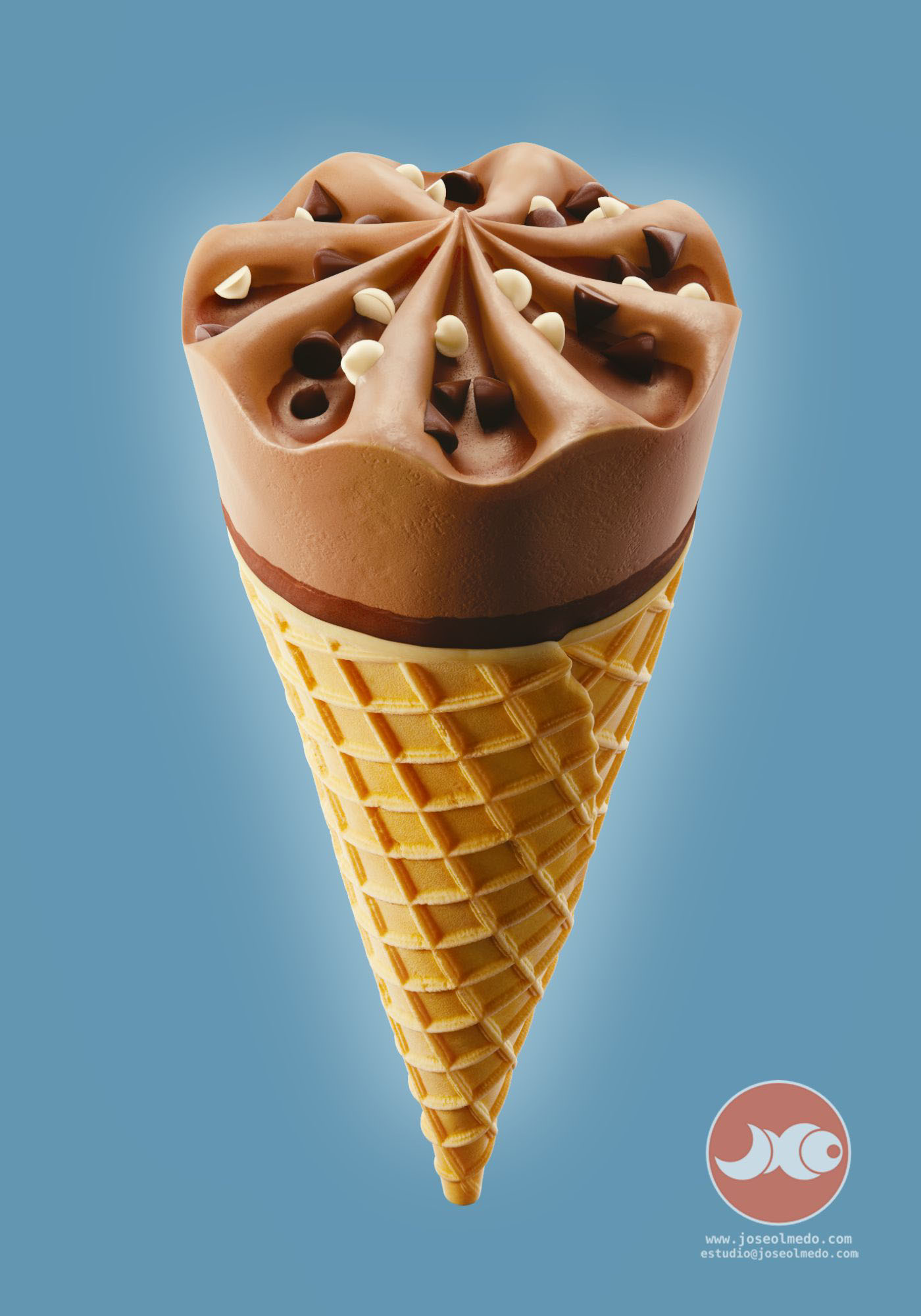  Ice cream cone  revision on Behance