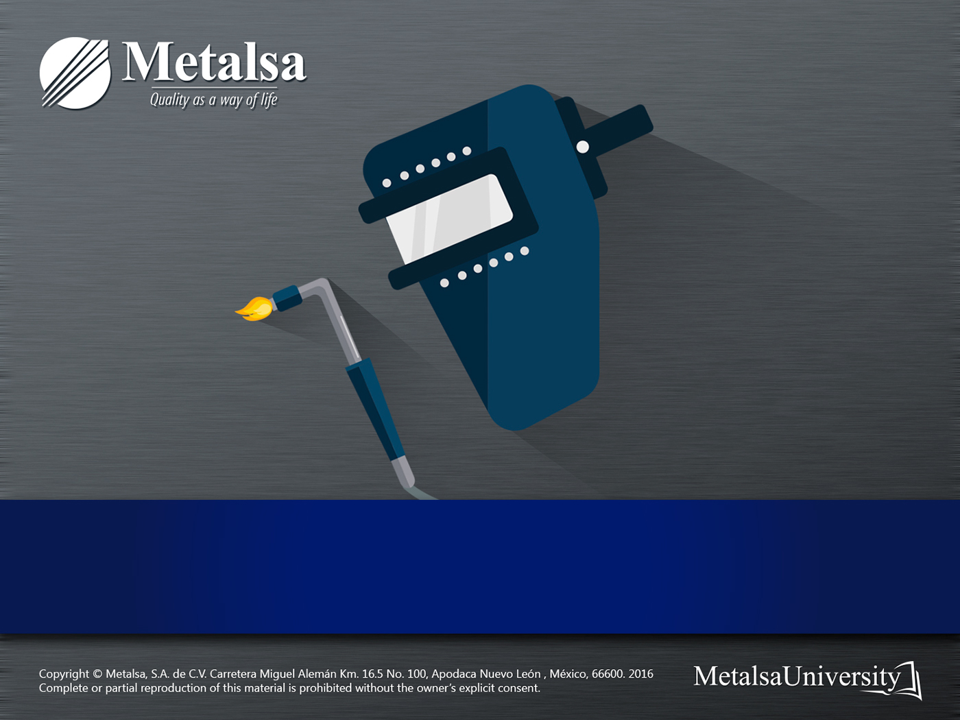 design instruccional cover METALSA Quality tools Tooling welding ILLUSTRATION  educative