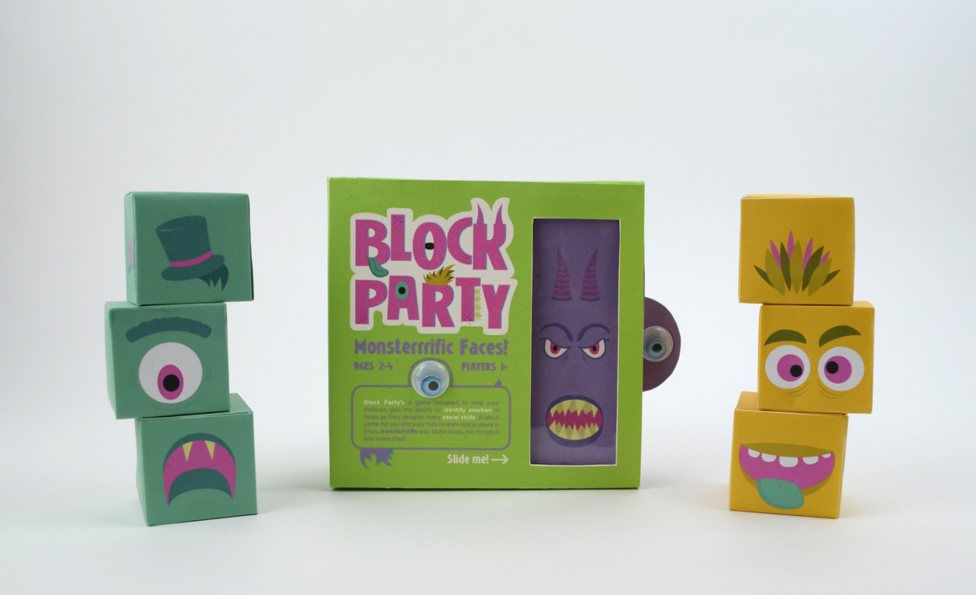 monsters facial facial expressions children toy learning silly blocks stacking matching game