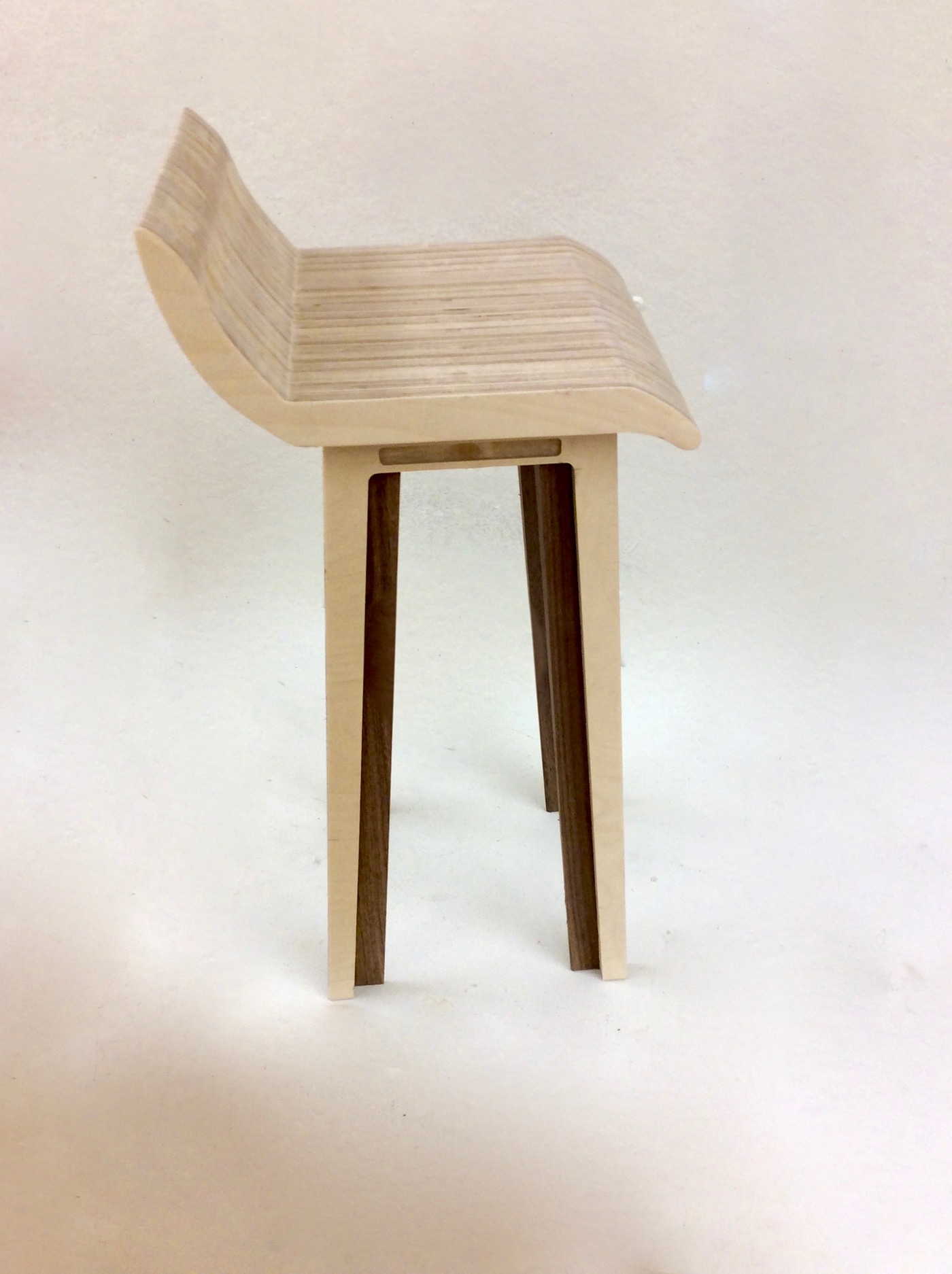 furniture stool cnc milling Mutliples plywood walnut