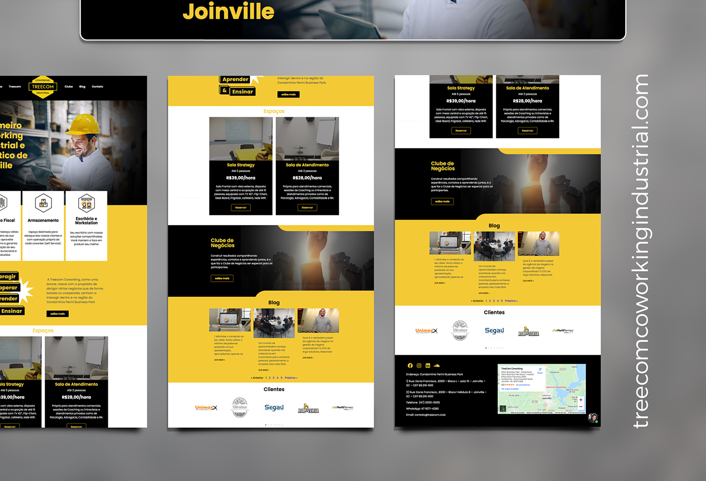 2022 design identidade visual joinville landing page Layout redesign site Website wireframe