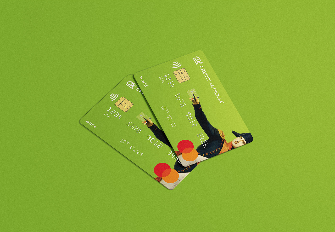 aimbulance Bank credit card green money napoleon paint