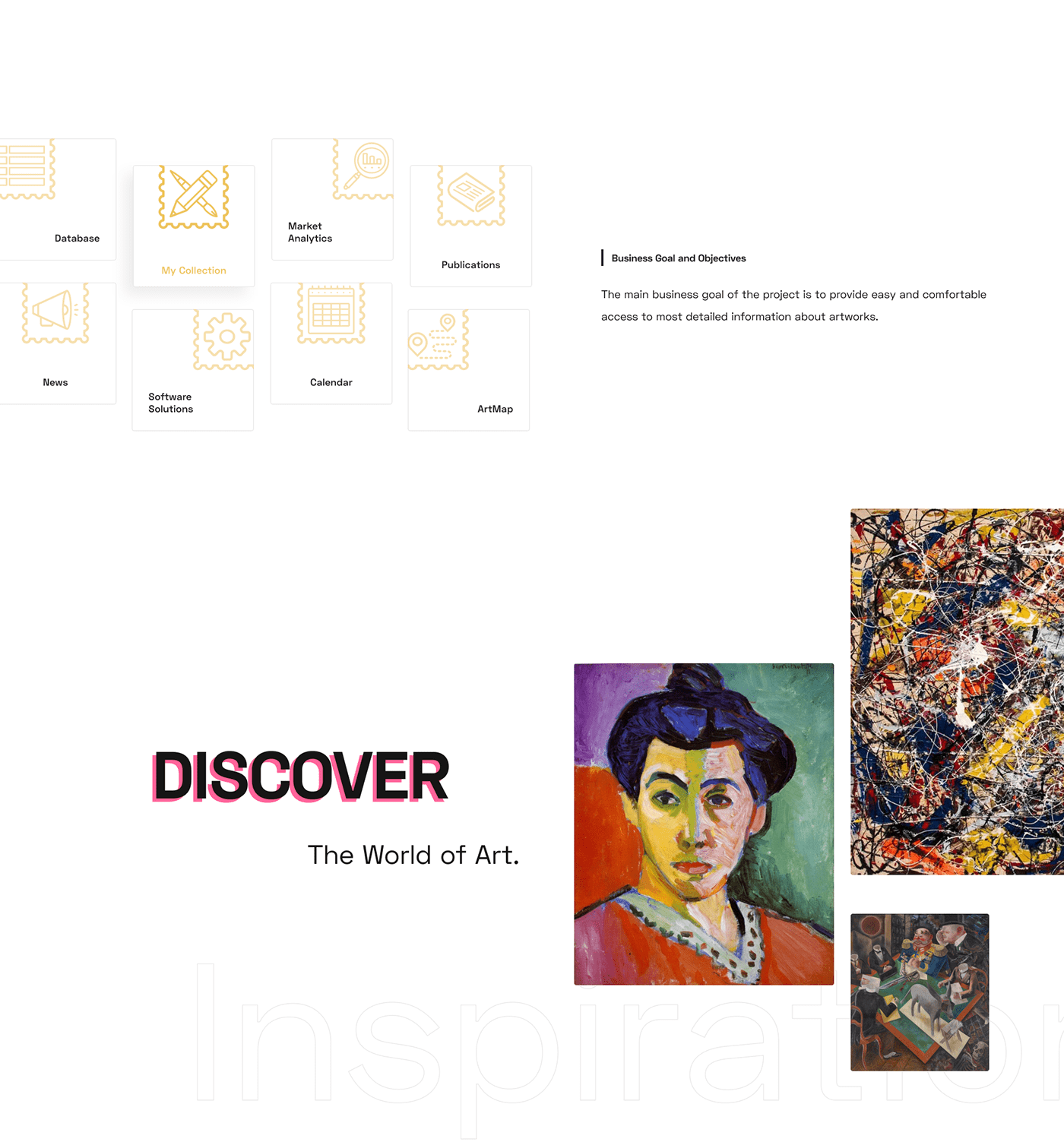 animation  art artworks catalog company ux/ui Web Design  web development 