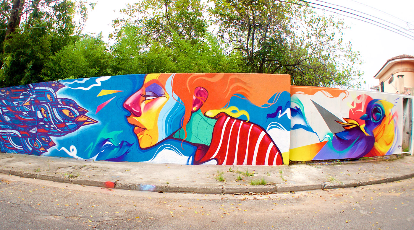 Graffiti grafite Mural negritoo spray streeart wall wallpainting woman