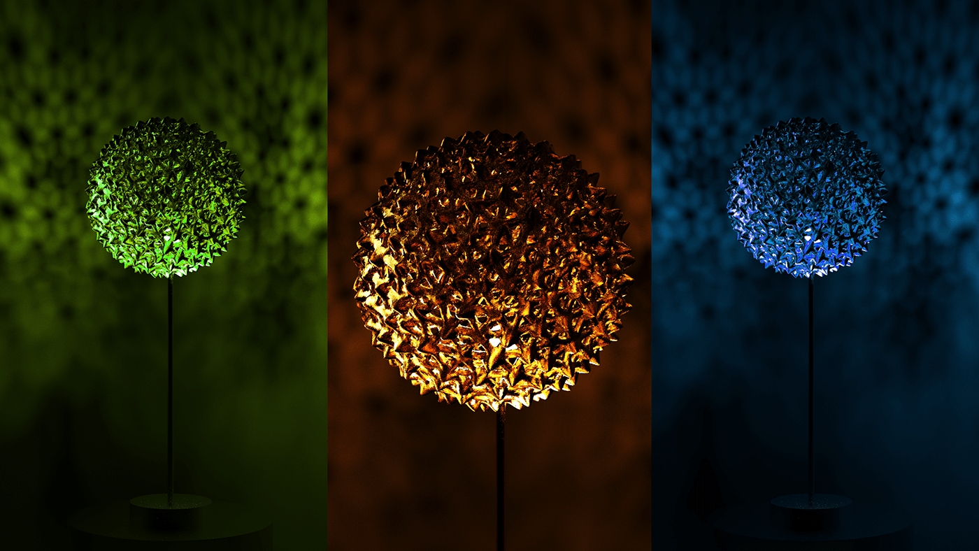 biomimicry design Lamp lightning Pollen product