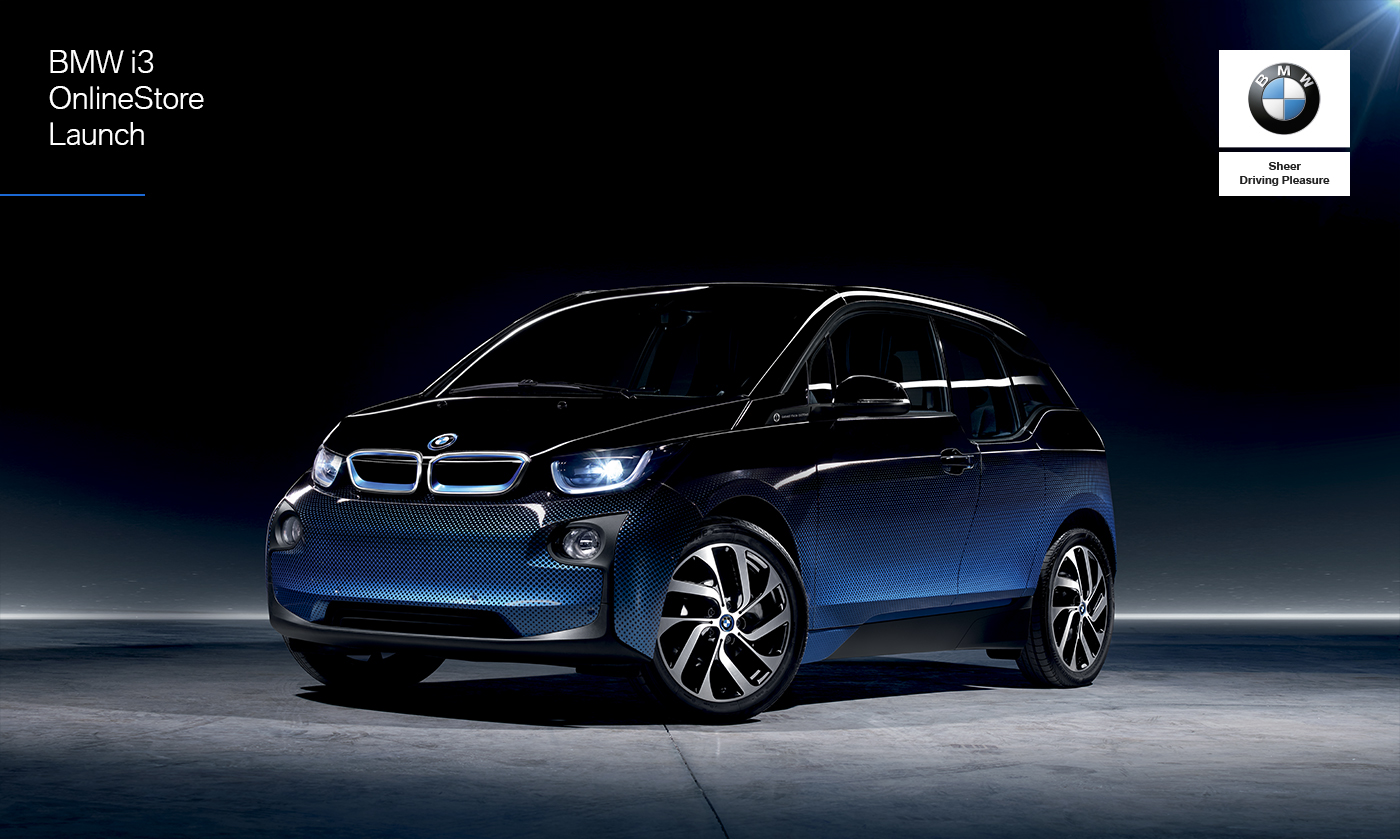 BMW I3 print online store digital atl banner launch crossfade limited edition