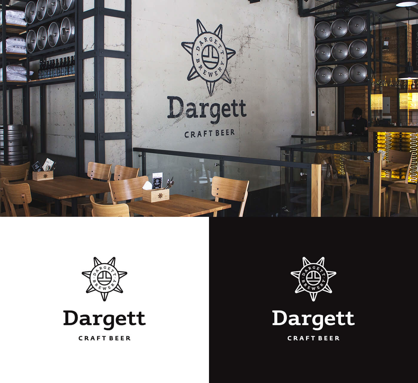 Dargett brewery craft beer Oatmeal stout IPA logo Label design bottlle alcohol growler ale