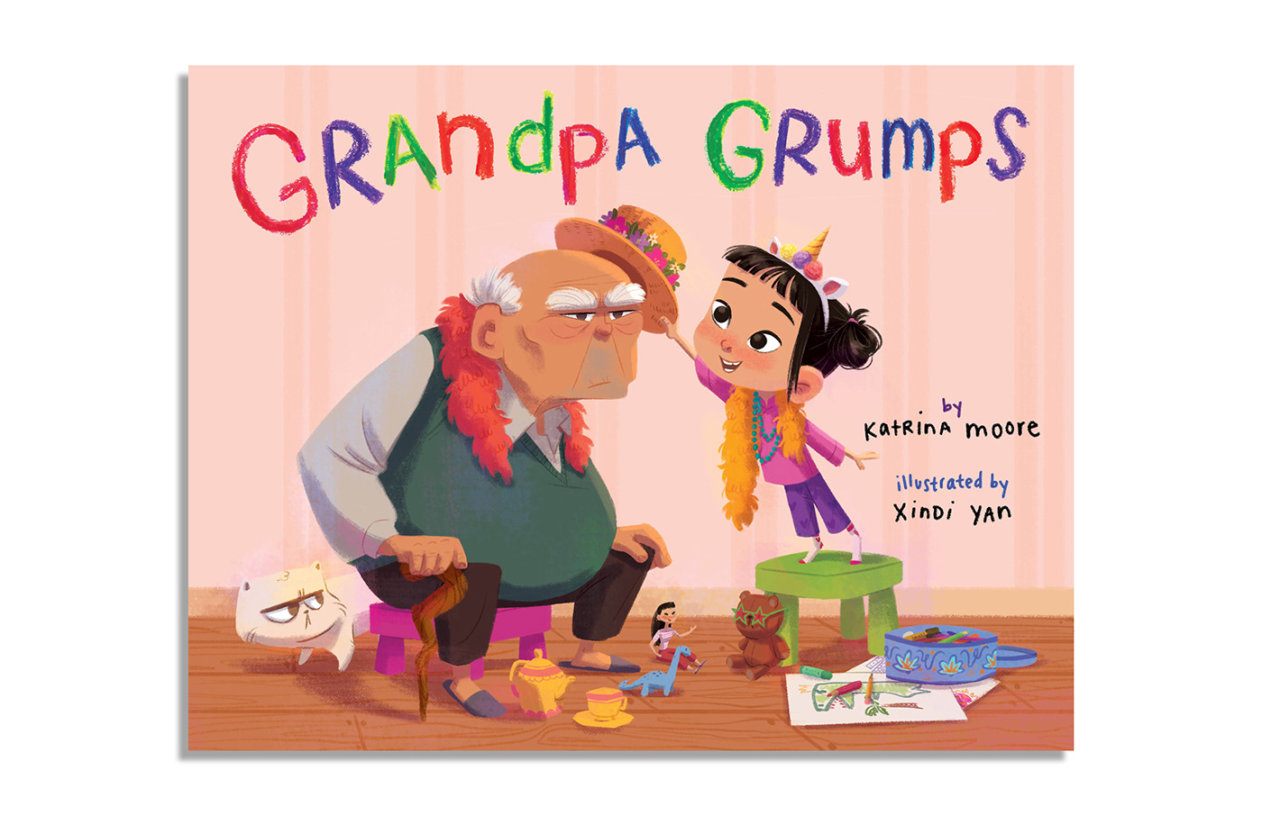 children's book chinese digital painting grandpa grumpy ILLUSTRATION  kid lit art picture boook publishing   recipe