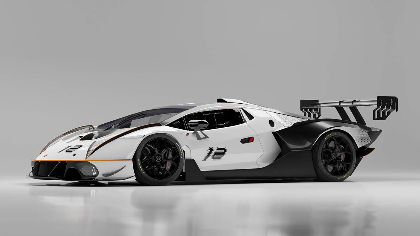 hypercar automotive   3D CGI Render car race car Motorsport FERRARI McLaren