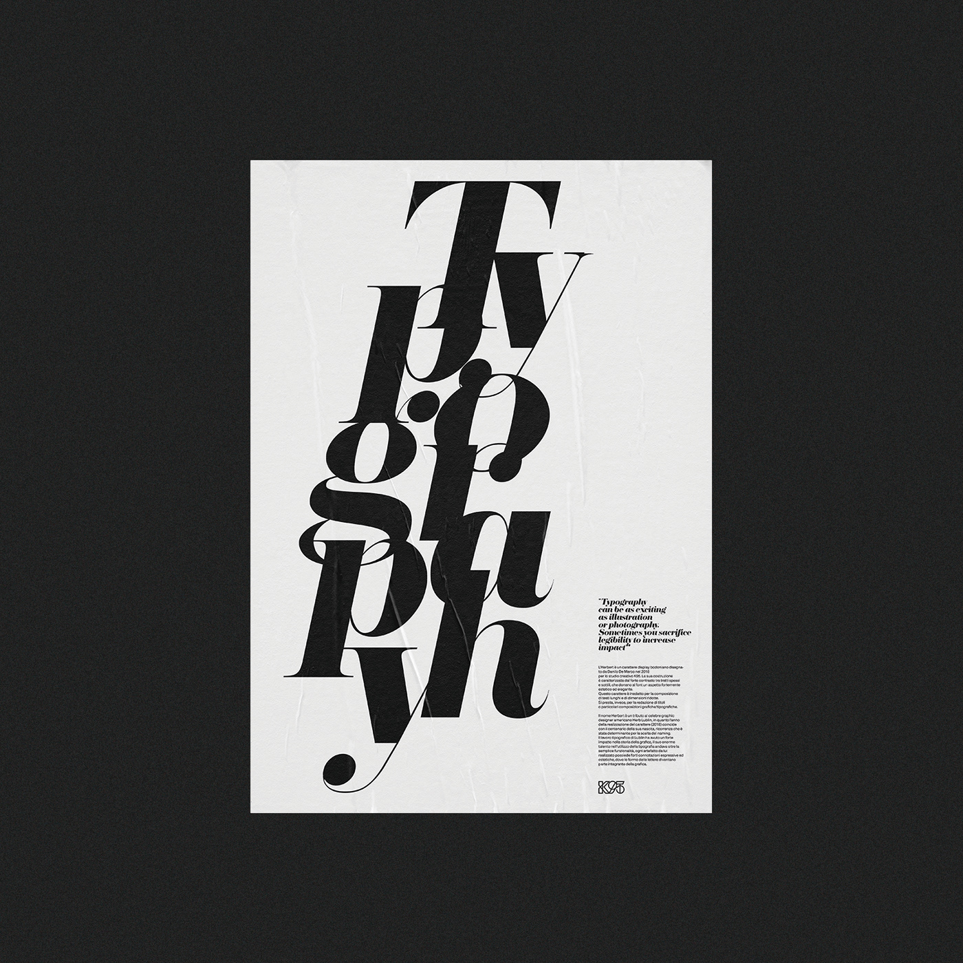 poster graphic Typeface lubalin Exhibition  posters design font