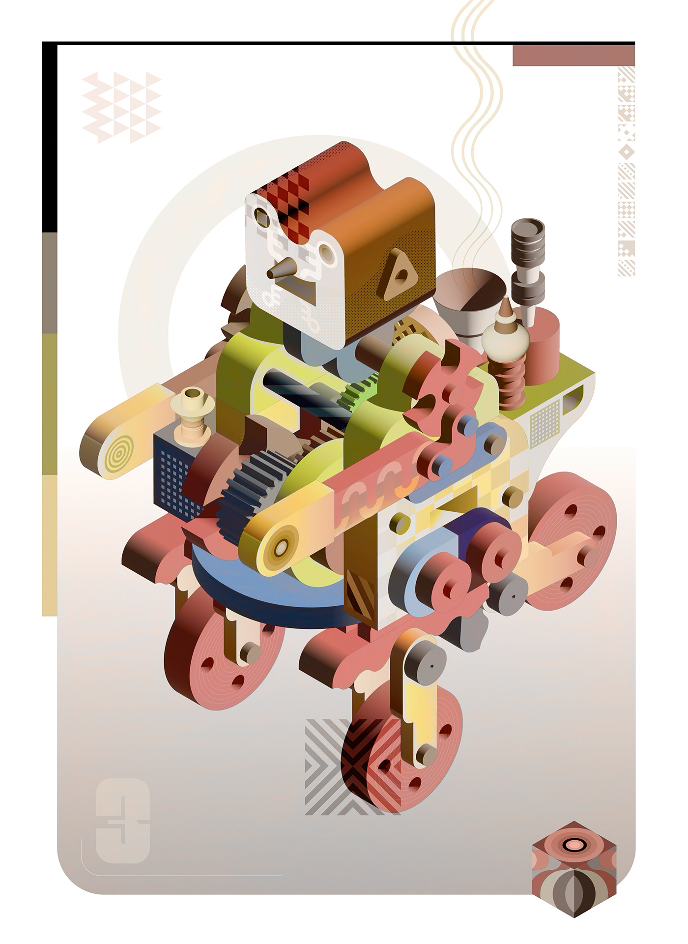 toys children kids Character design  Digital Art  adobe illustrator posters design designer mechanical 3D