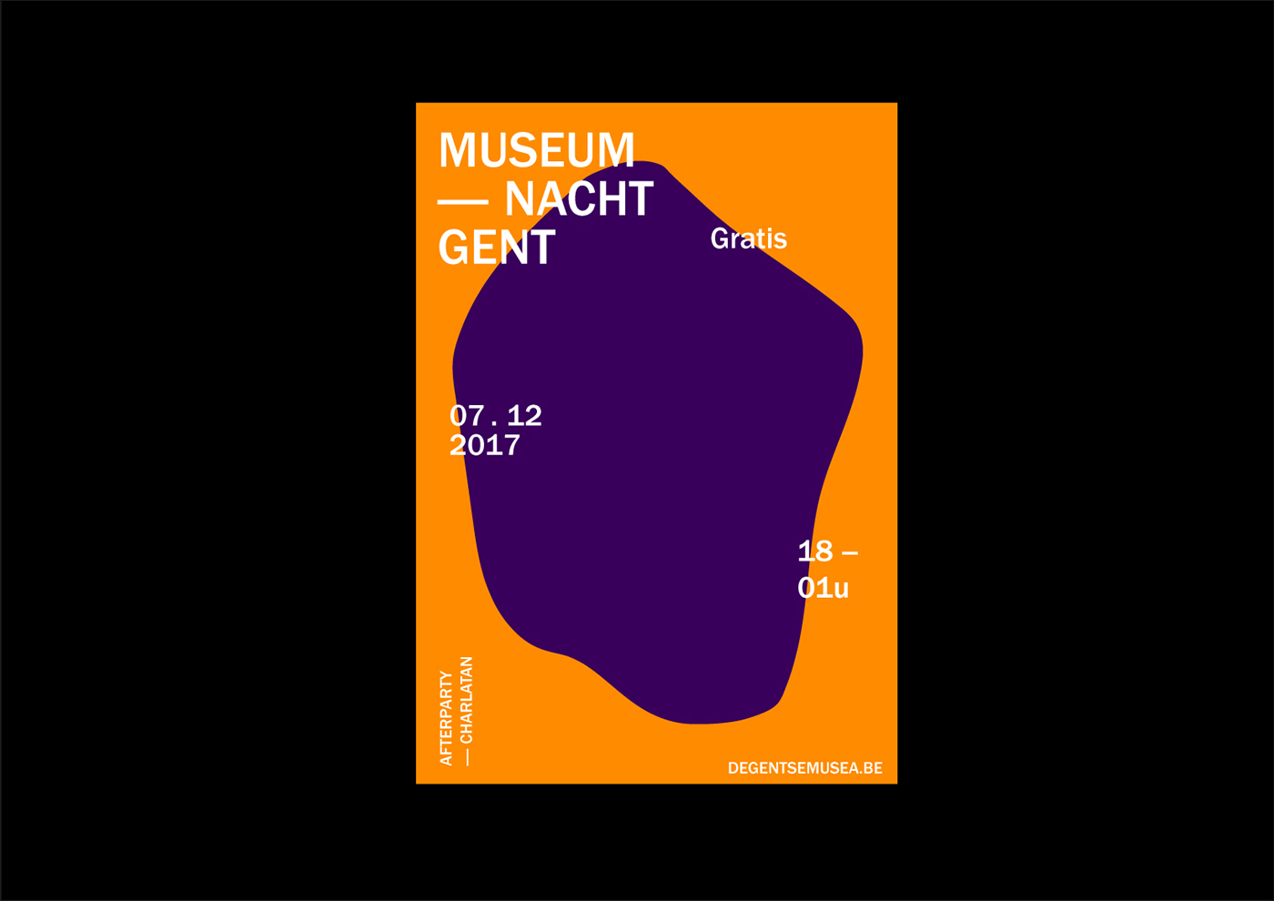 typography   Poster Design poster graphic design  museumnacht