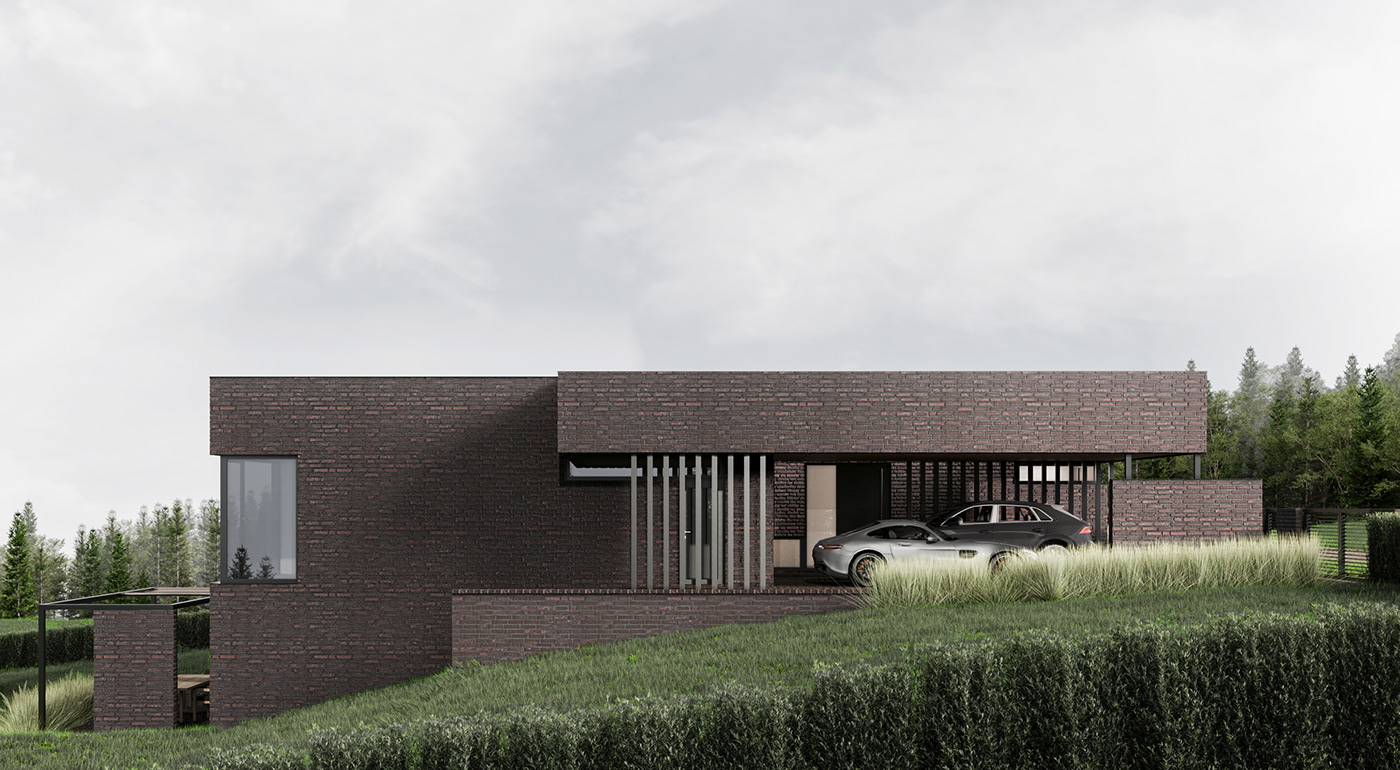 architecture archvis CGI coronarenderer design house Residence