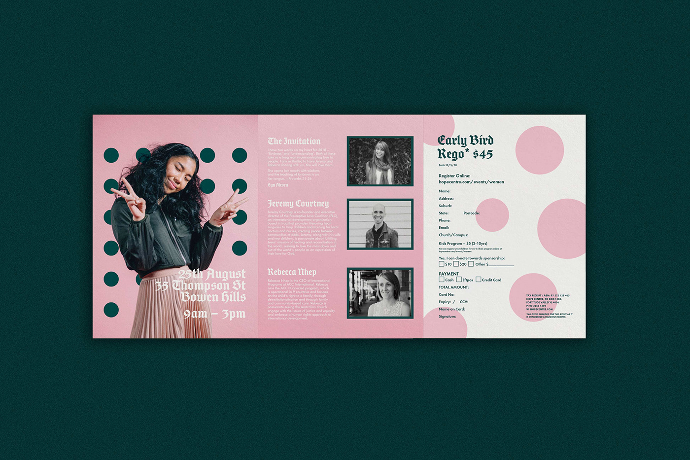 Fashion  women typography   Photography  trifold brochure conference Layout Website