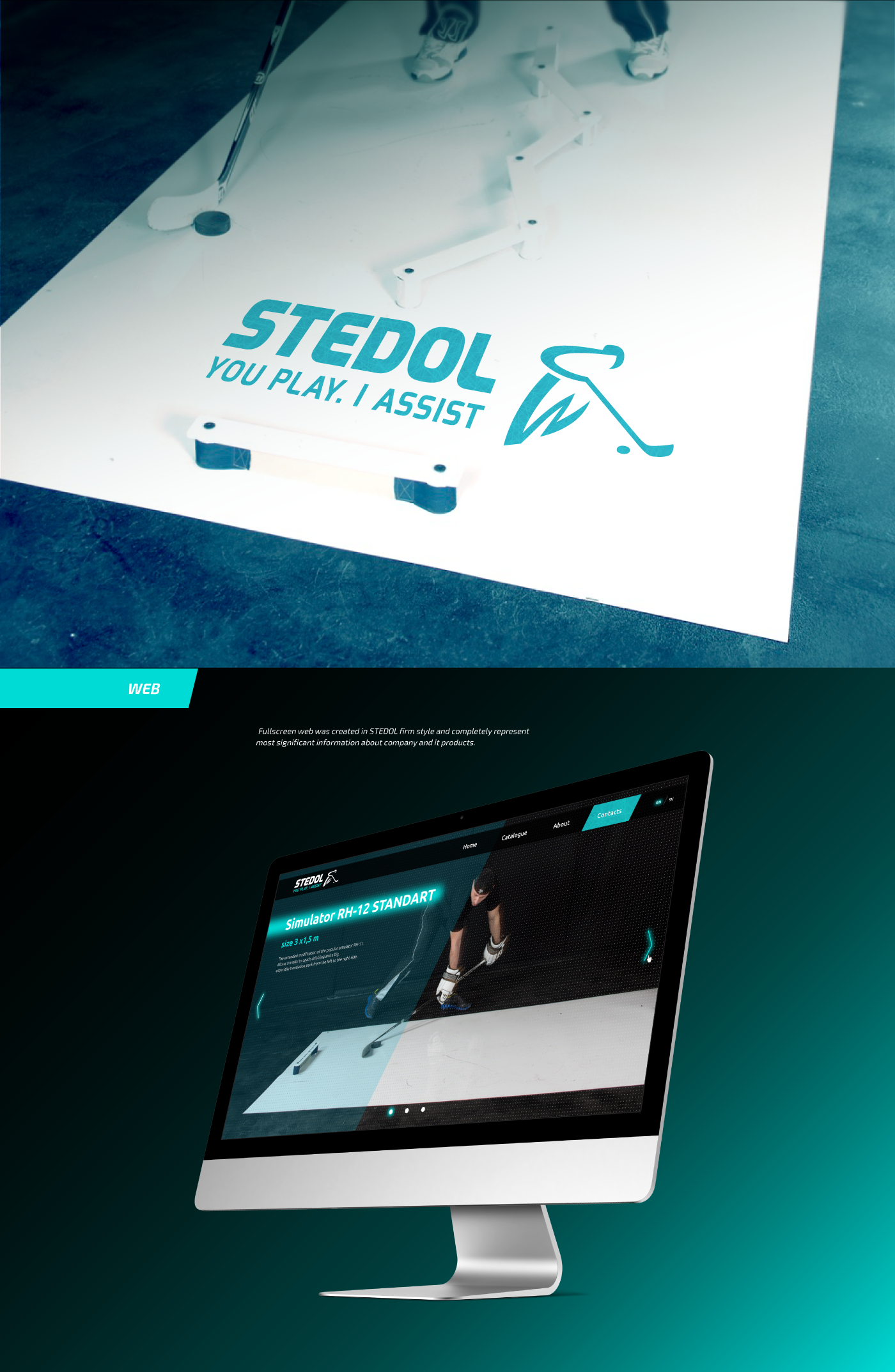 hockey stedol sport Web iondigital Interface ice logo