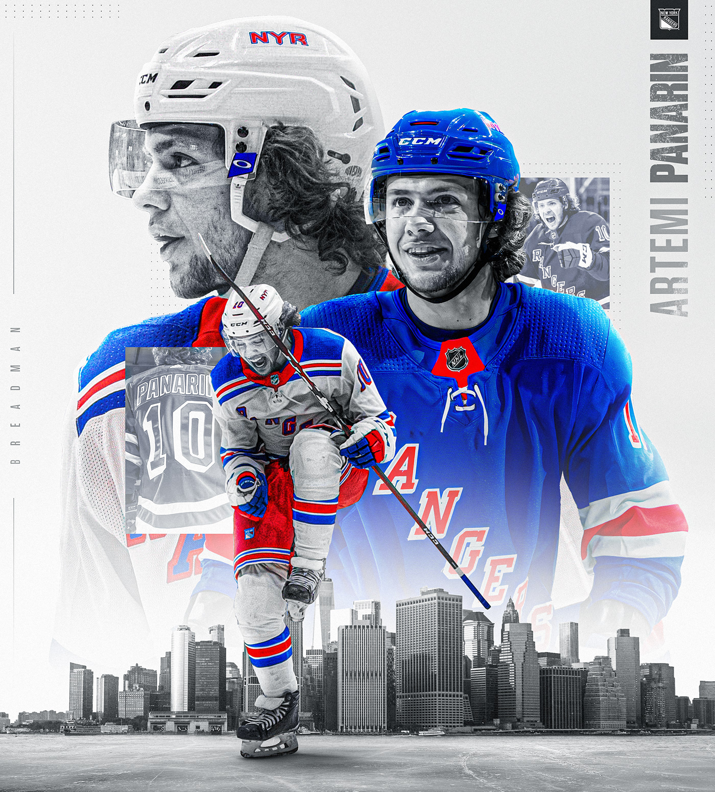 Artemi Panarin hockey ice hockey New York new york rangers NHL SMSports sports Sports Design